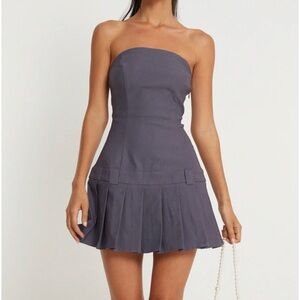 Mini dress in dark grey
